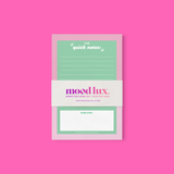 The Quick Notes (Pink/Green) Notepad