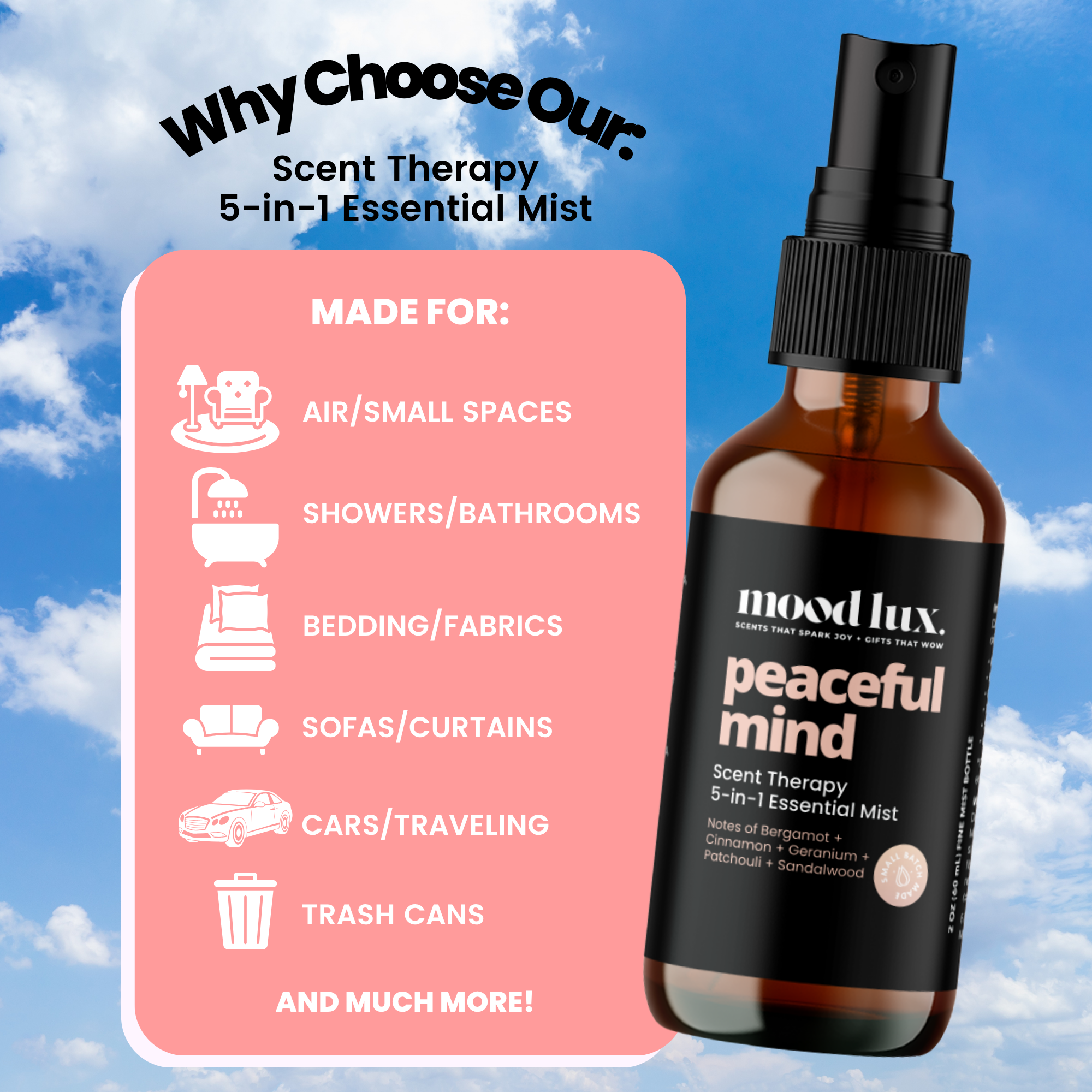 Peaceful Mind 5 In 1 Essential Mist