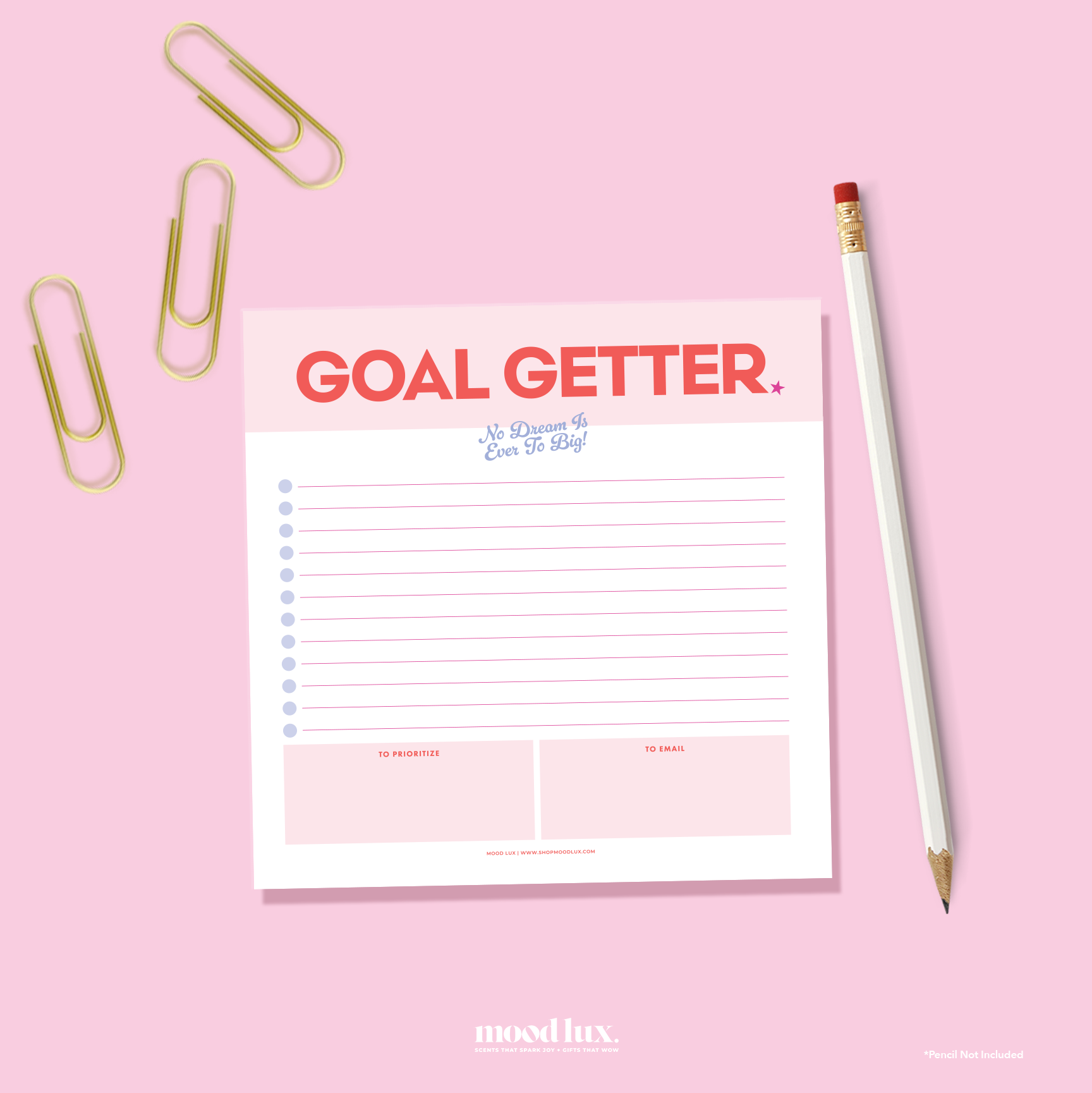 Goal Getter Notepad