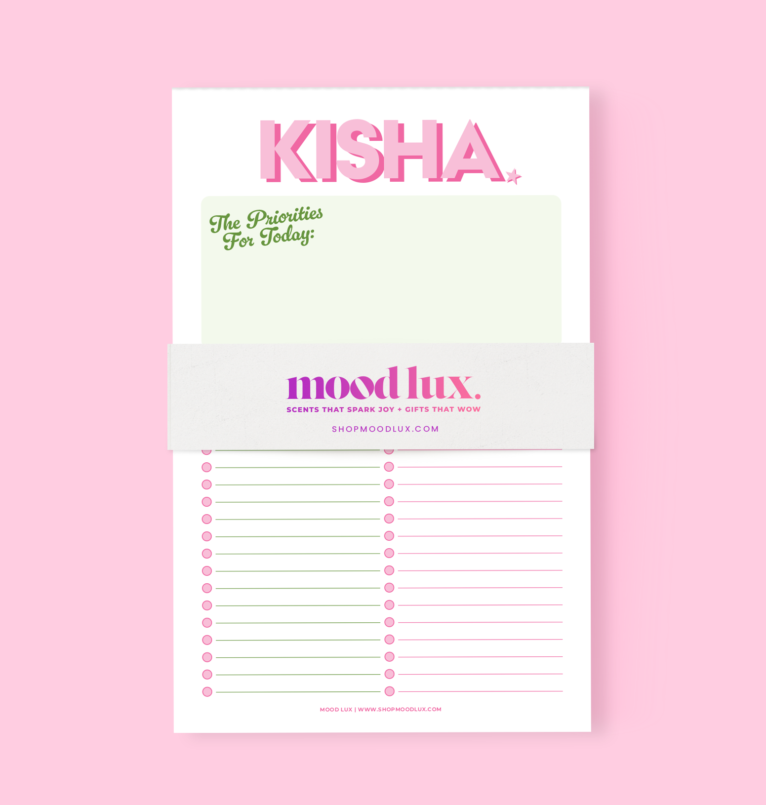 Name Task Notepad (Personalize It)