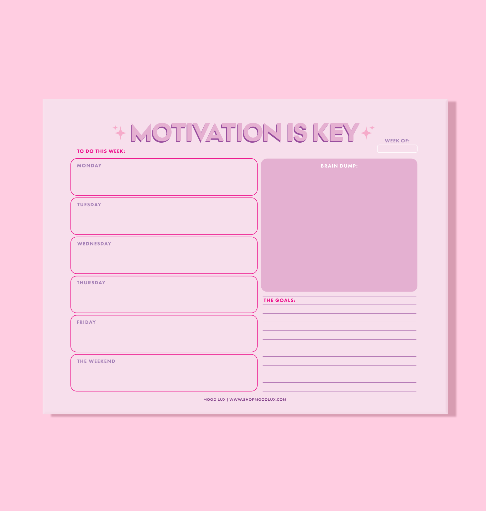 Motivation Is Key Tearaway Pad