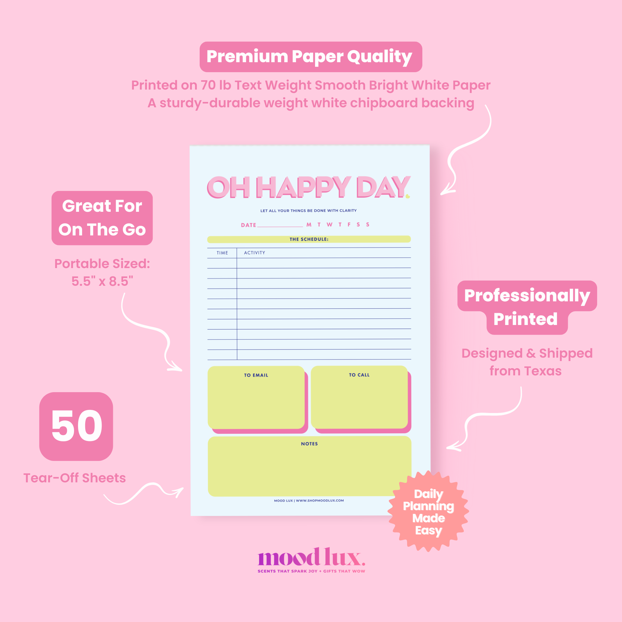 Oh Happy Day Notepad