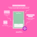 The Quick Notes (Pink/Green) Notepad