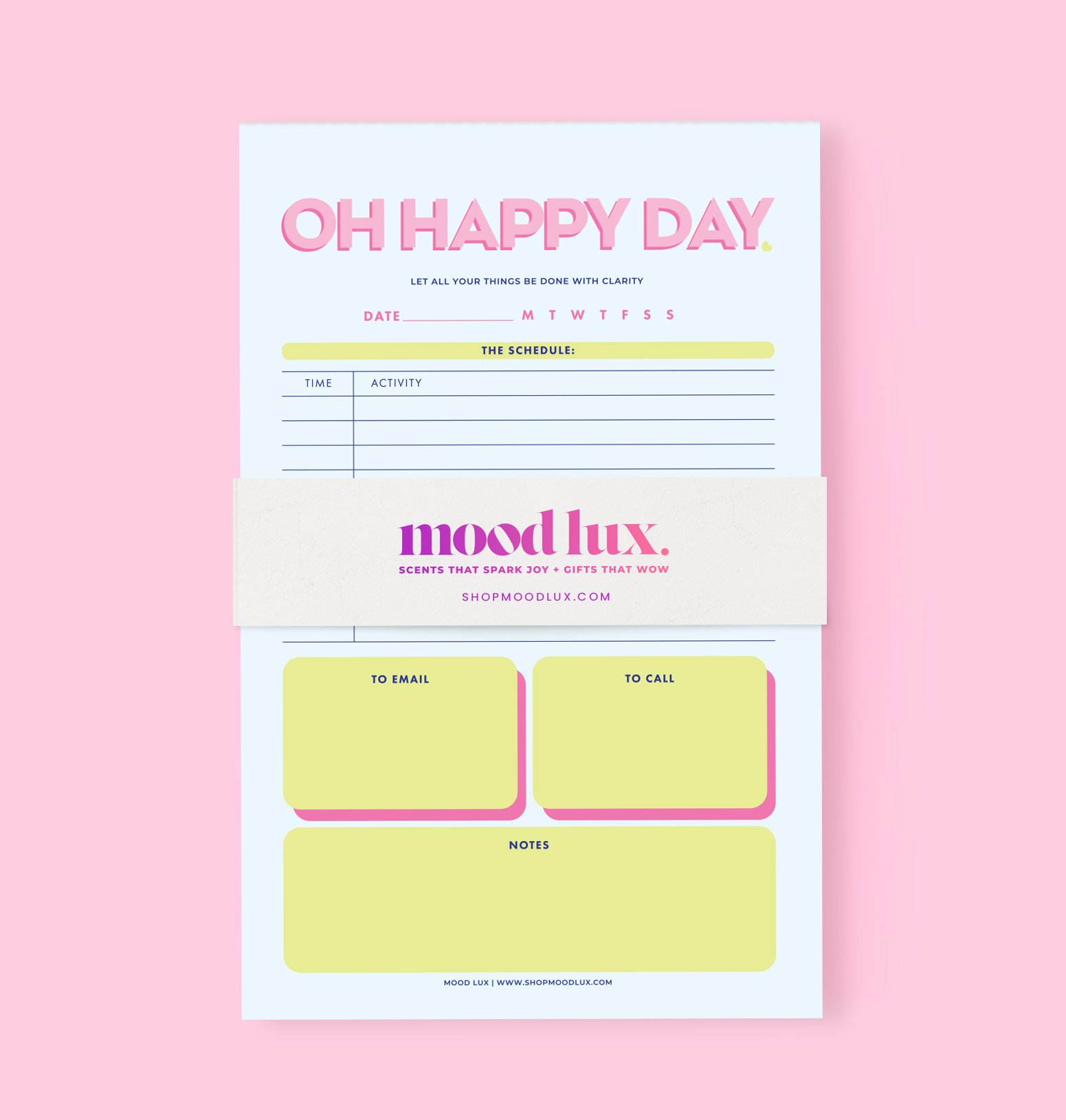 Oh Happy Day Notepad