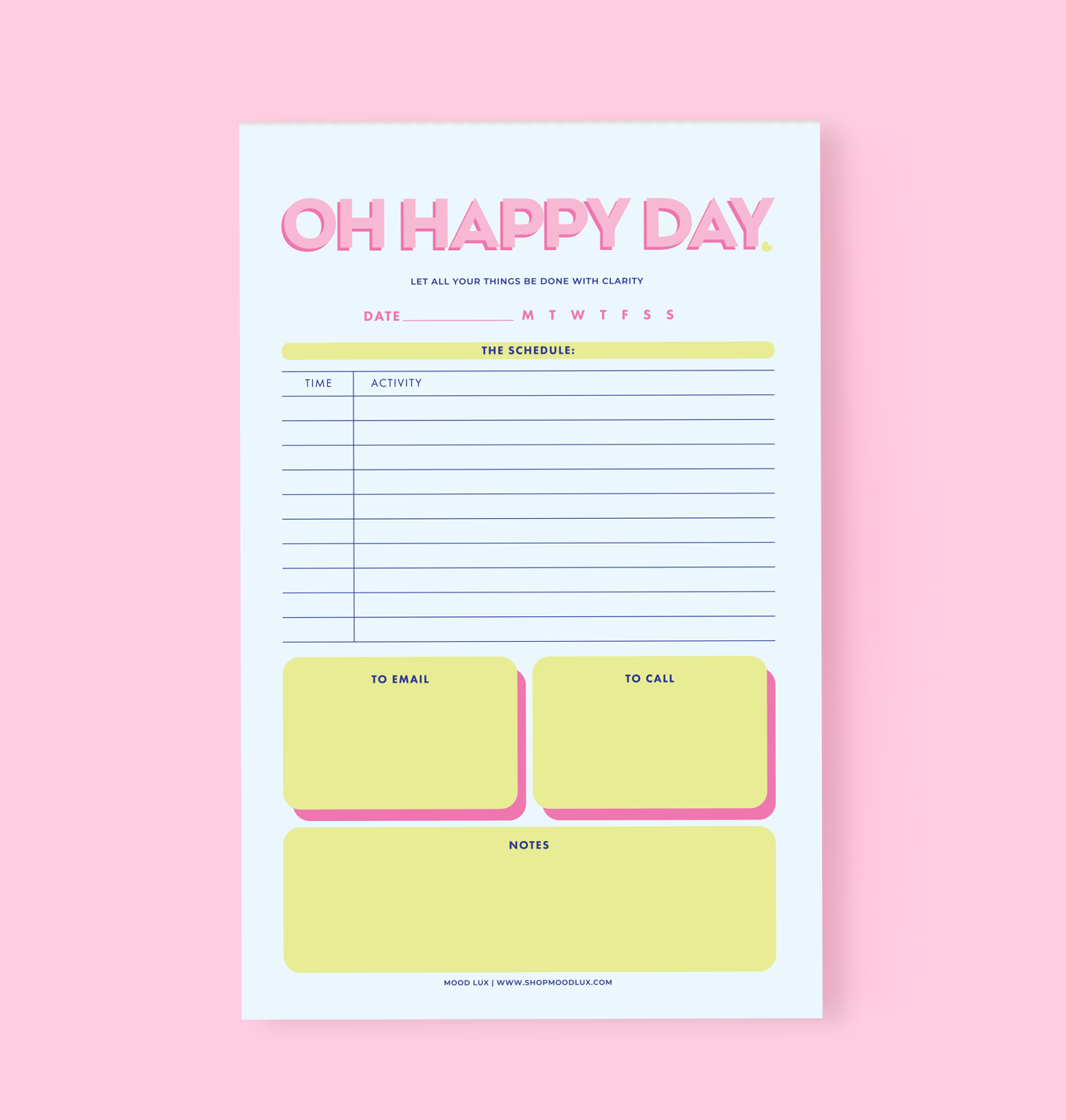 Oh Happy Day Notepad