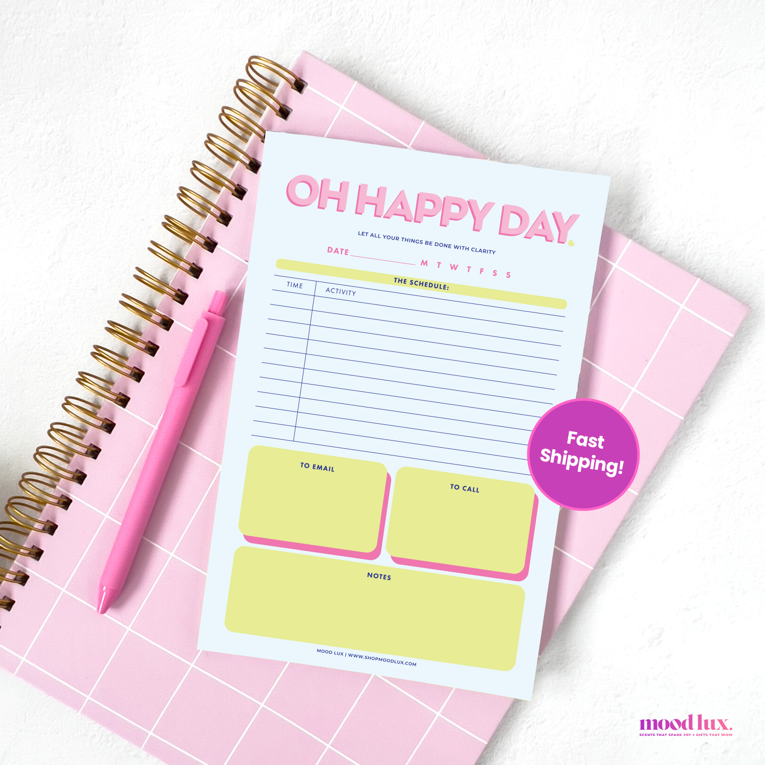 Oh Happy Day Notepad