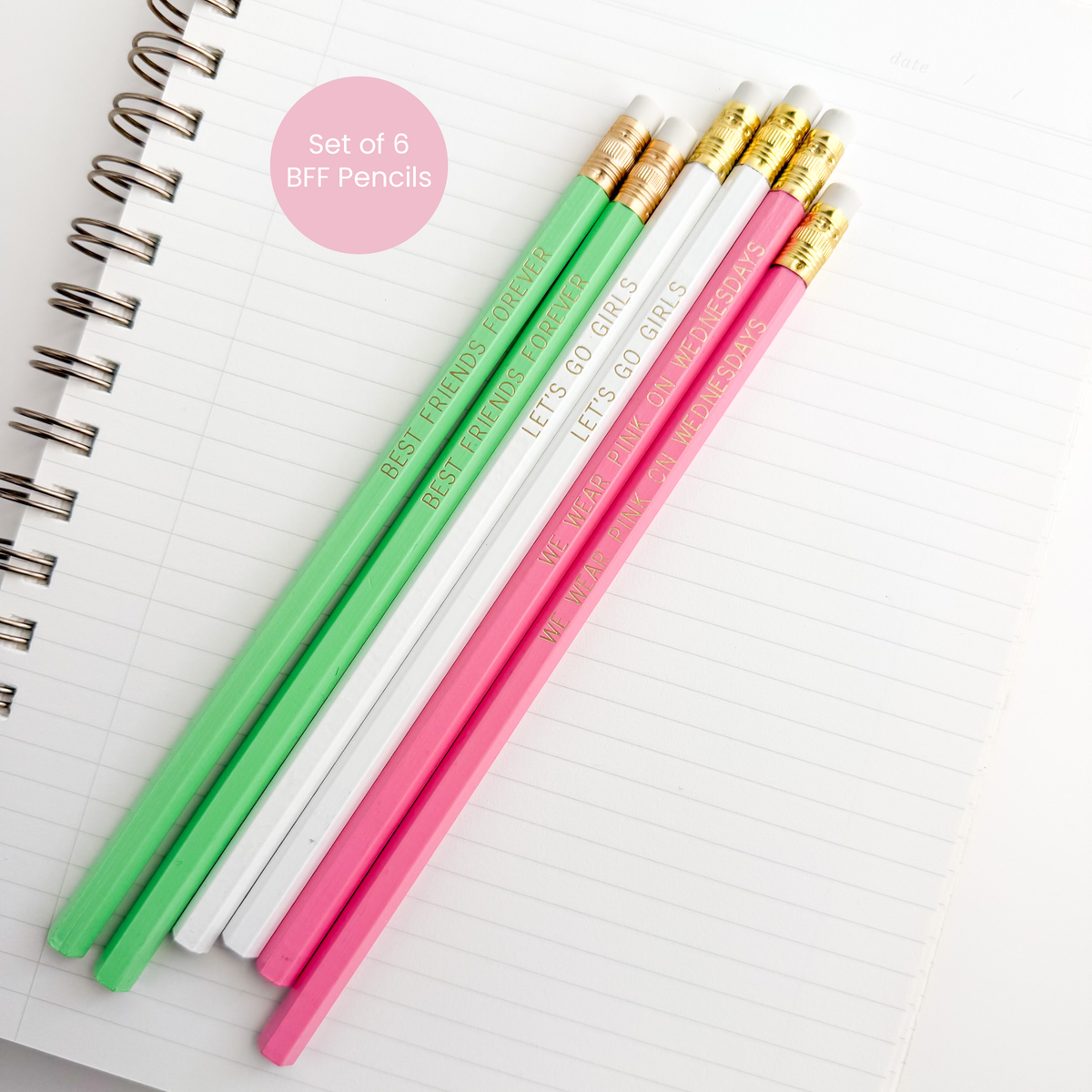 BFF Pencils (set of 6)