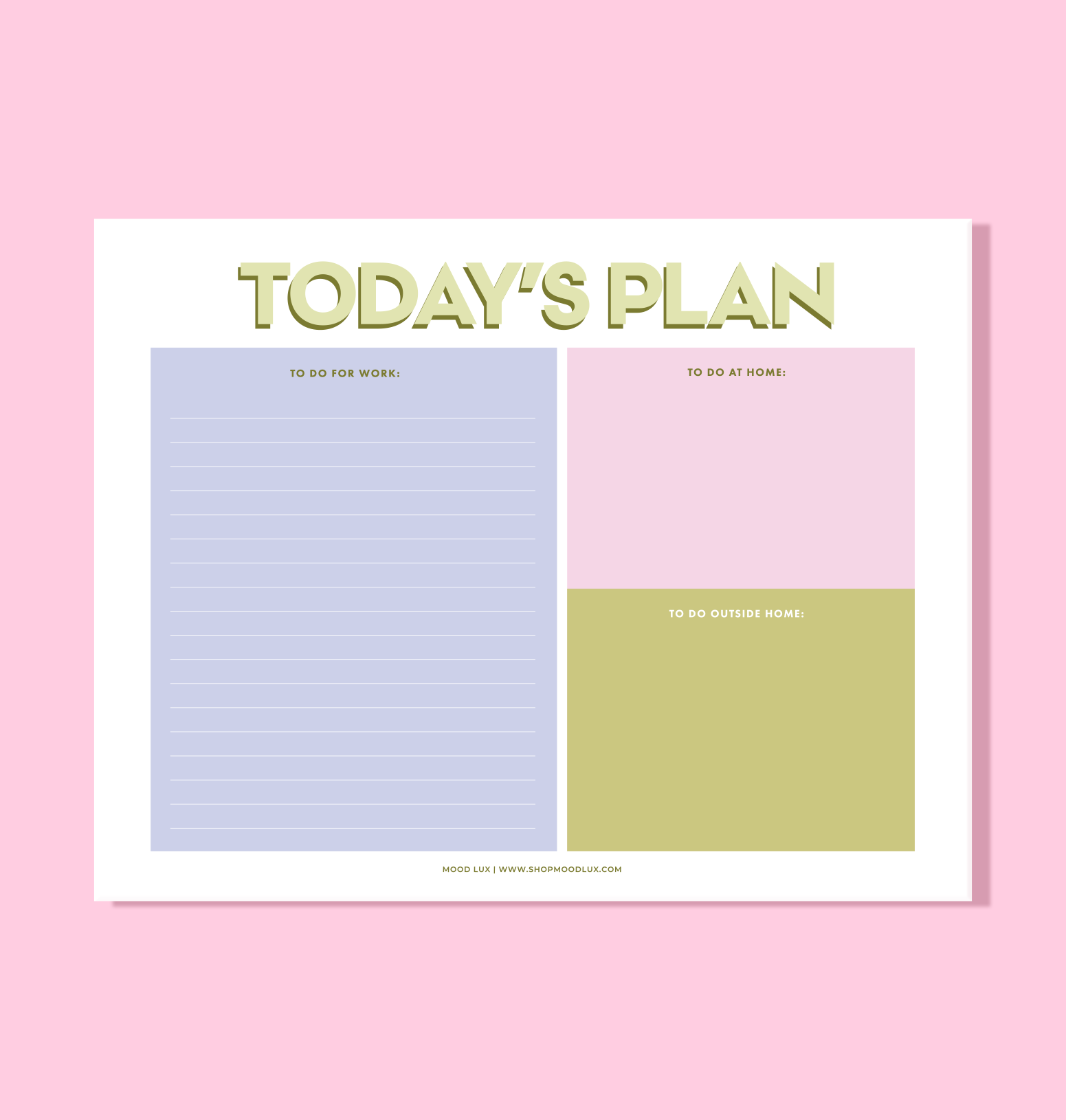 Today's Plan Tearaway Pad