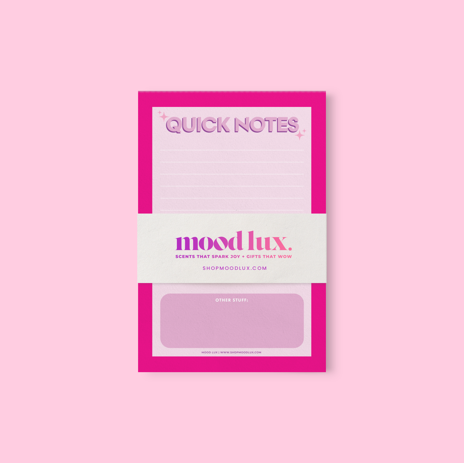 The Quick Notes (Purple/Pink) Notepad
