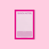 The Quick Notes (Purple/Pink) Notepad