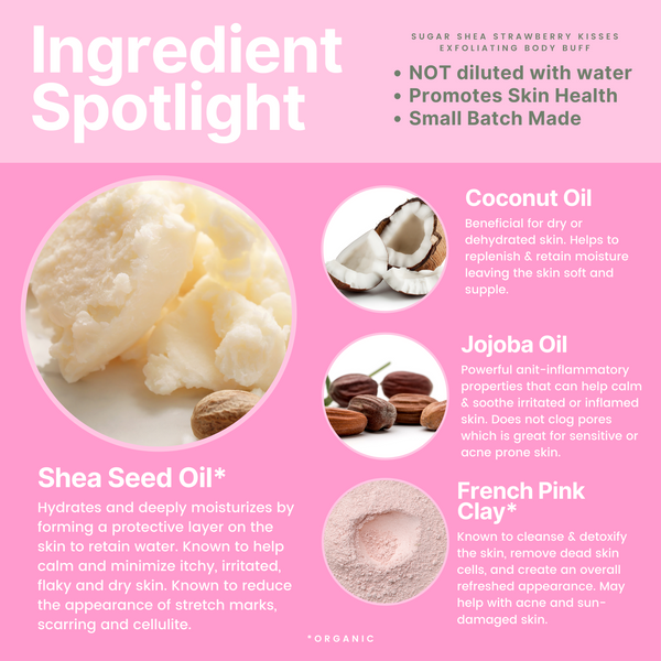 Sugar Shea Strawberry Kisses Exfoliating Body Buff