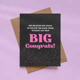 Big Congrats! Greeting Card