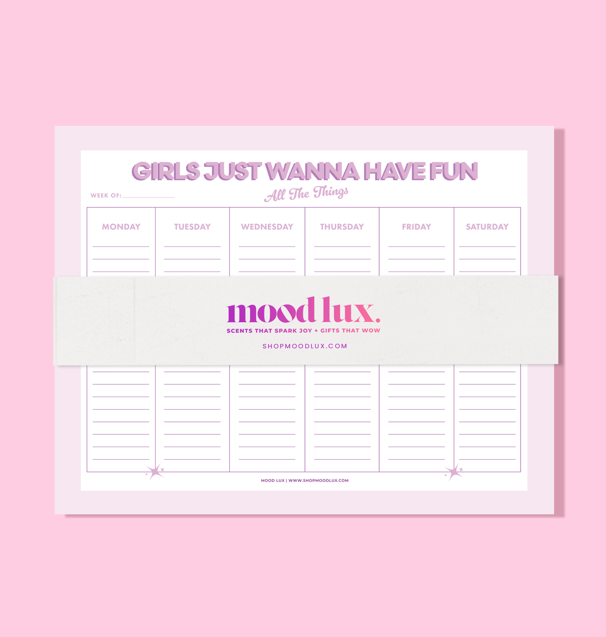 Girls Just Wanna Have Fun Tearaway Pad