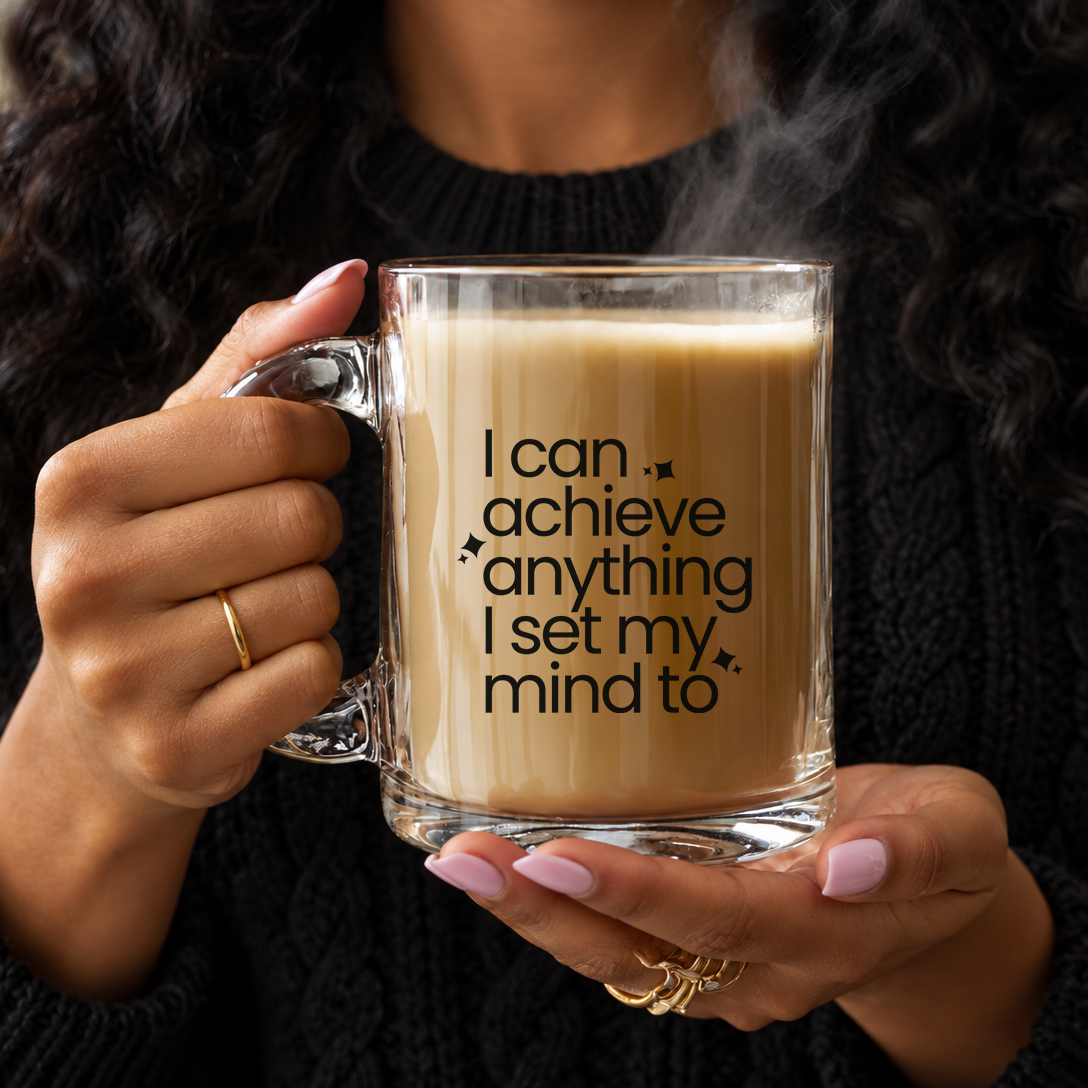 I can achieve...Clear Glass Mug