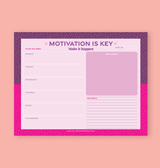 Motivation Is Key Tearaway Pad