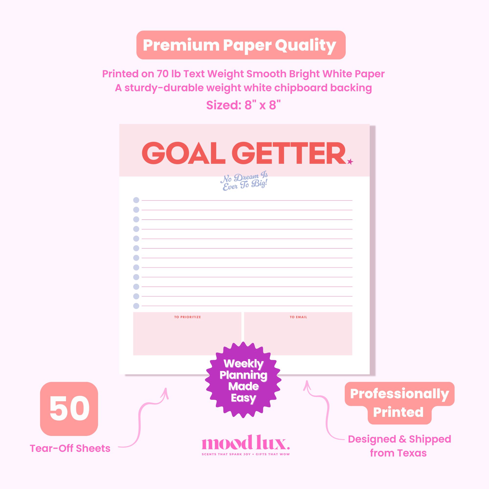 Goal Getter Notepad