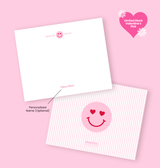 Smiley Hearts Notecards